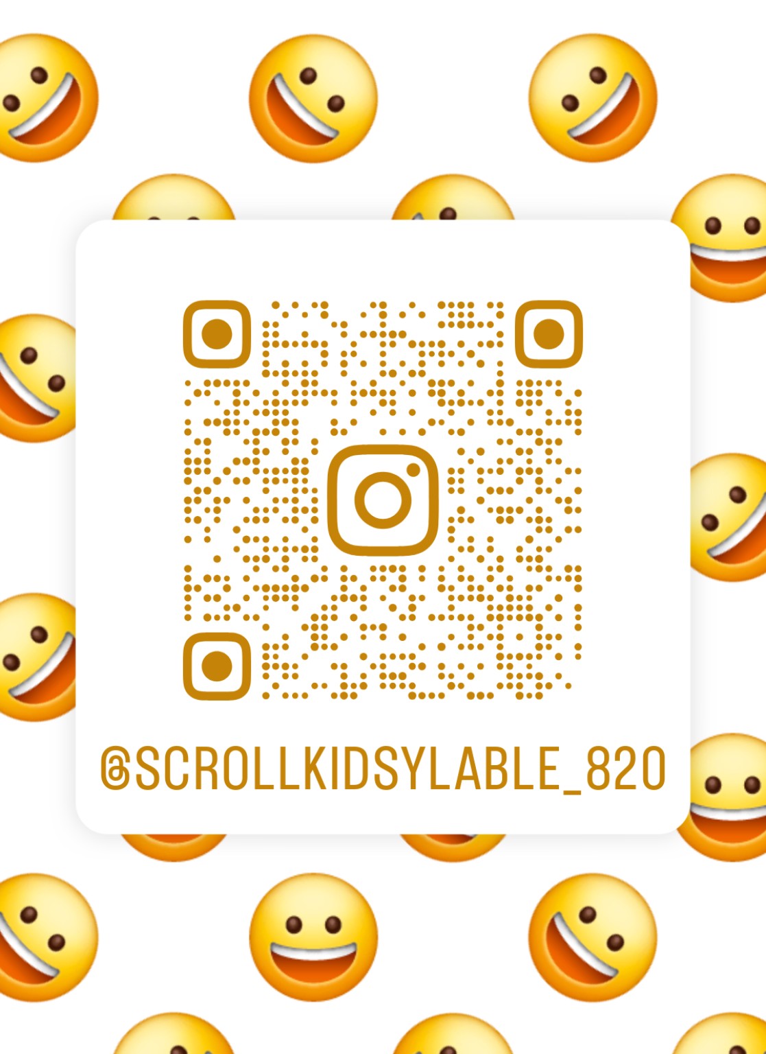 QR code for Scroll Kid Sylable Instagram